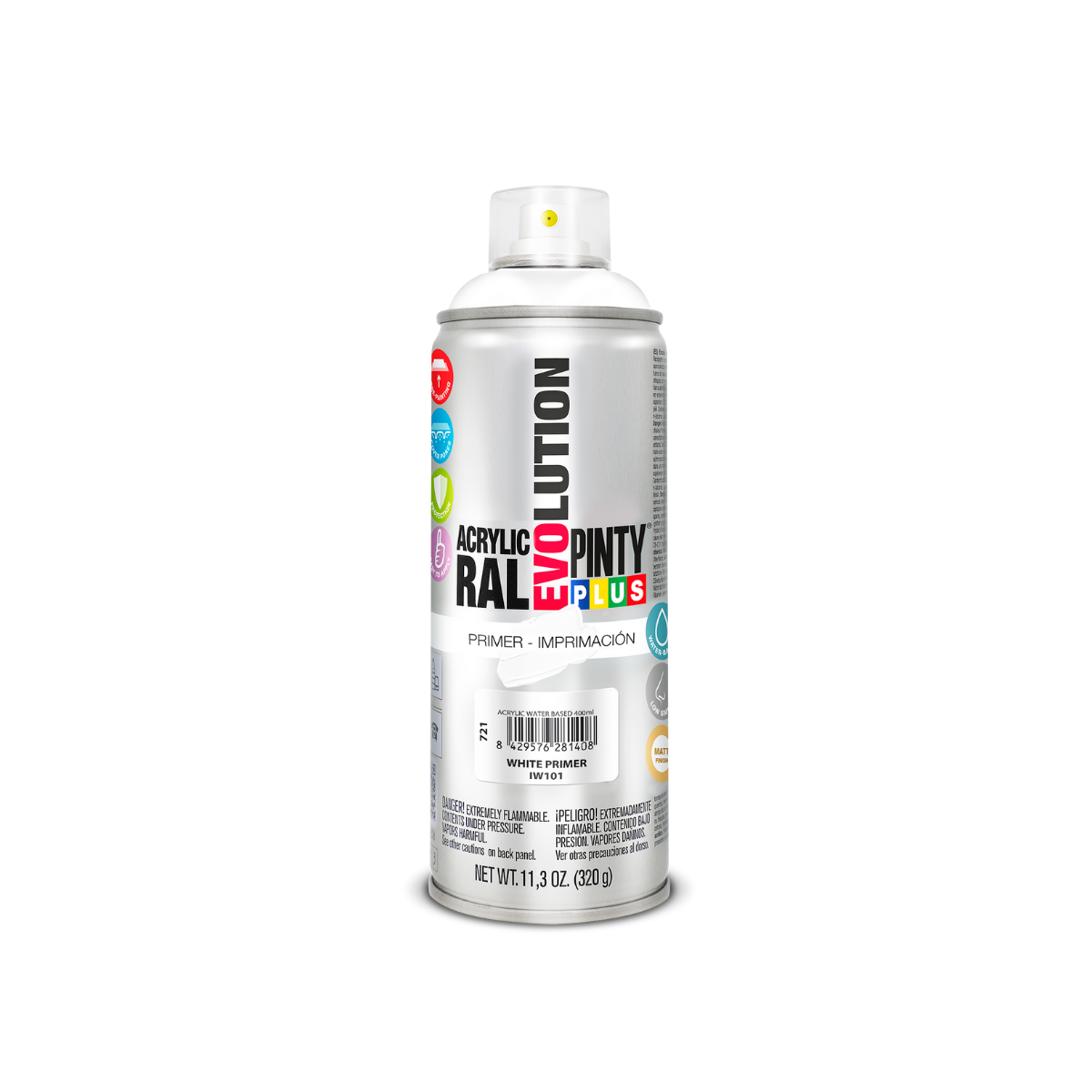 Evolution Water-Based Primer Matt - White - 400ml